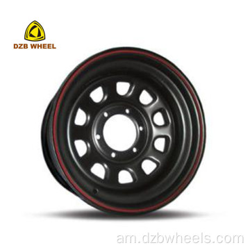 4wd bover ጥቁር ብረት አረብ ብረት ጩኸት rim 16x8